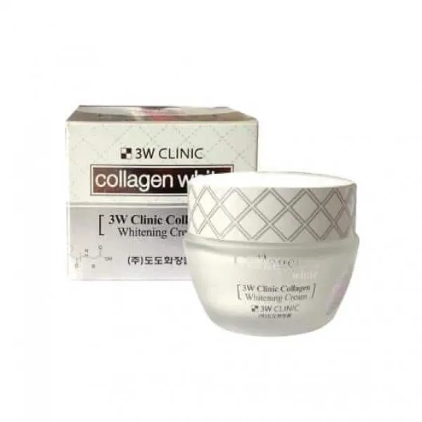 3W Clinic Collagen Whitening Cream Dưỡng Trắng Da (L60Ml)