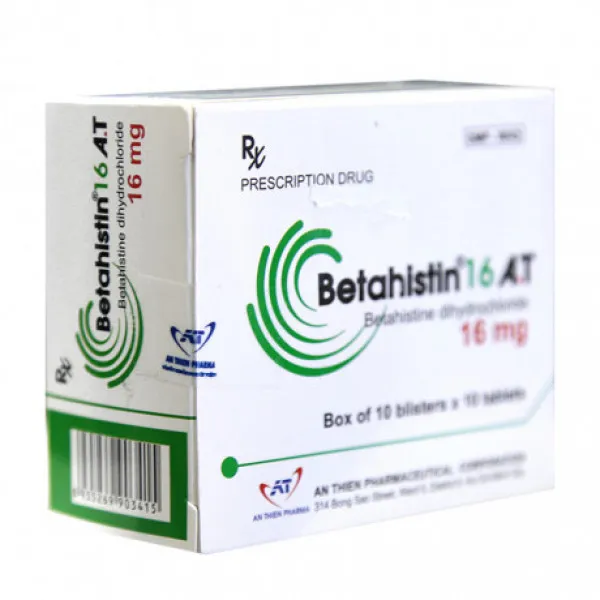 A.t Betahistin 16Mg An Thiên (10 Vỉ X 10 Viên)