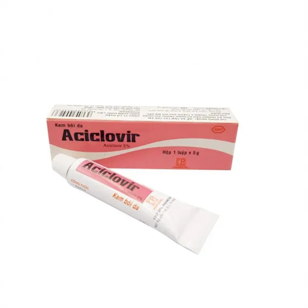 Aciclovir Cream 5% Pharmedic (Tube5Gr) cọc 10 tuyp