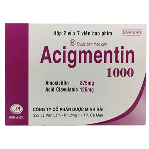 Acigmentin 1G Minh Hải (H14V)