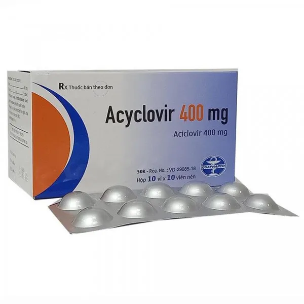 Acyclovir 400Mg Quảng Bình (H100V)