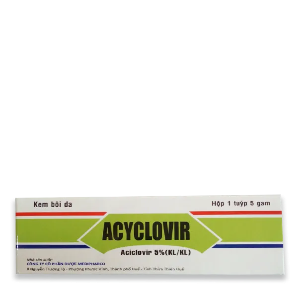 Acyclovir 5% Bôi _Huế (Cọc10Tuýp5G)