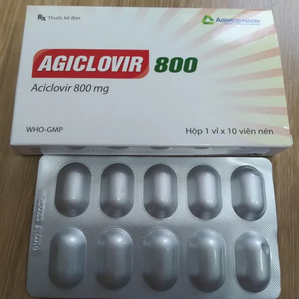 Agiclovir 800 (Acy 800Mg) _Agimexpharm (Hộp10V) Bé