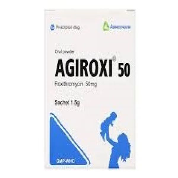 Agiroxi 50Mg (Roxithromycin) _Agimexpharm (H20 Gói X 1,5Gr)