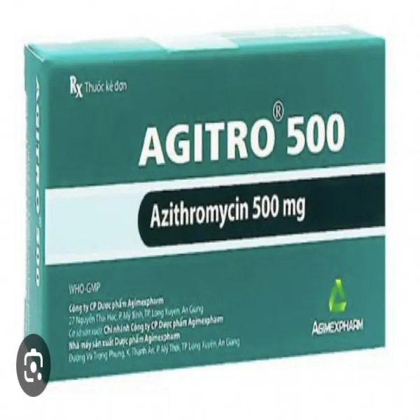 Agitro 500Mg (Azi 500Mg) _Agimexpharm (H2 Vỉ X 3 Viên)