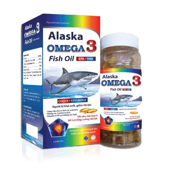 Alaska Omega 3 Cá Xanh _Akophar (Lọ60V)