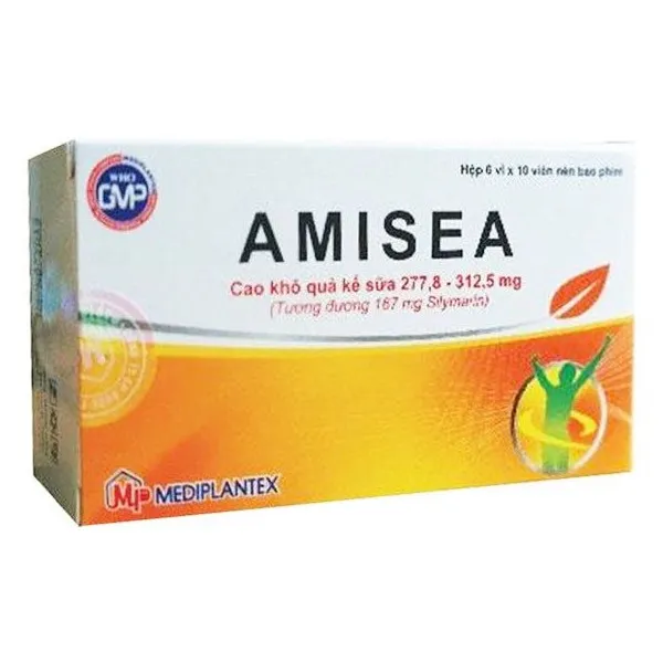 Amisea (Silymarin ) Bổ Gan Bao Phim _Mediplantex (H60V)