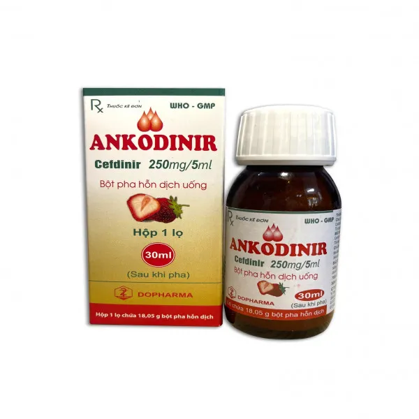 Ankodinir 250Mg5Ml (Cefdinir ) _Dopharma Tw2 (Lọ30Ml)