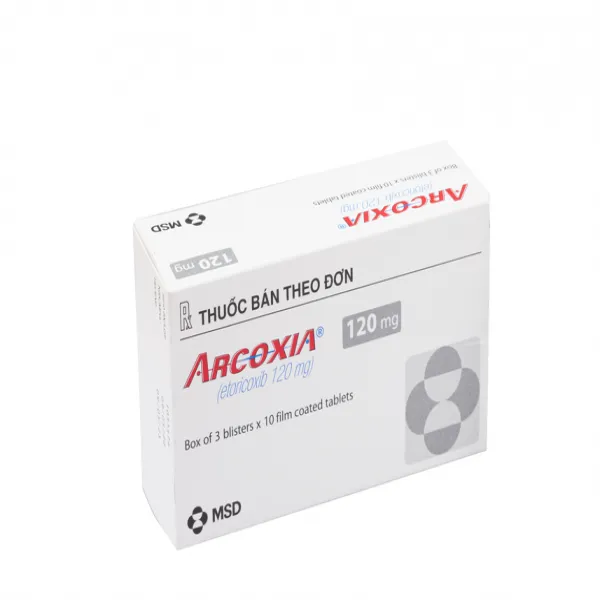 Arcoxia 120Mg (Etoricoxib 120Mg) _Msd (H3Vỉ X 10V)