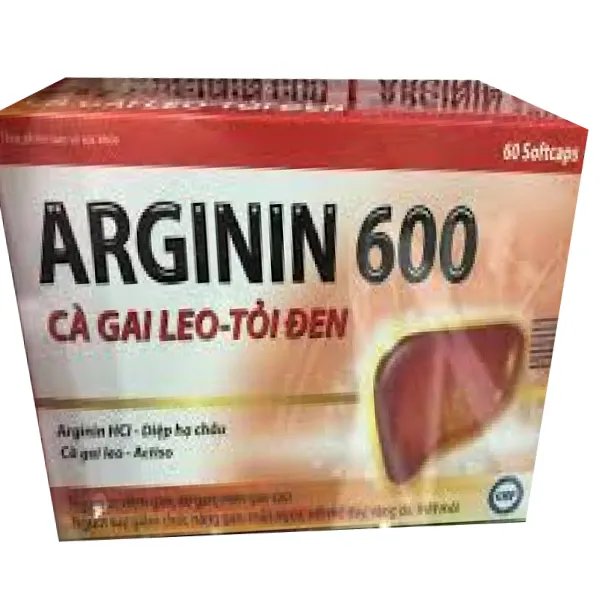 Arginin 600 Cà Gai Leo - Tỏi Đen (H60V)