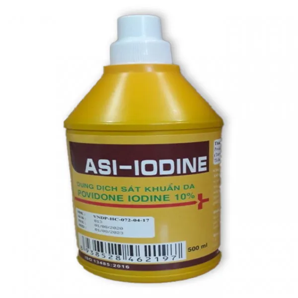 Asi-Iodine 10% Sát Khuẩn Asimec (C500Ml)