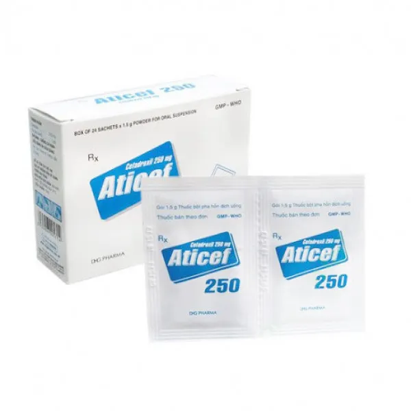 Aticef Cefadroxil 250Mg Dhg (Hộp 24 Gói)