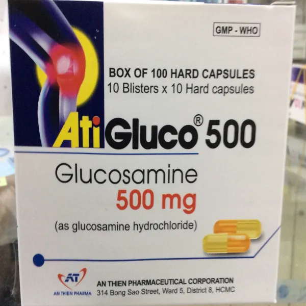 Atigluco 500 (Glucosamin 500Mg) _An Thiên (H10Vỉ X 10V)