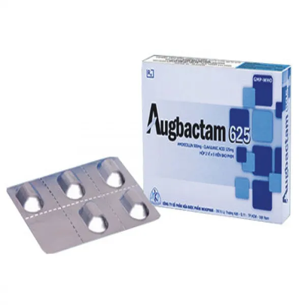 Augbactam 625Mg _Mekophar (H2 Vỉ X 5 Viên)