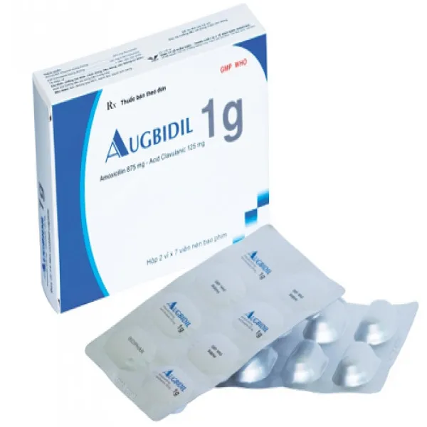 Augbidil 1G Bidiphar (2 Vỉ X 7 Viên)