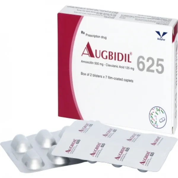 Augbidil 625 Bidiphar (2 Vỉ X 7 Viên)