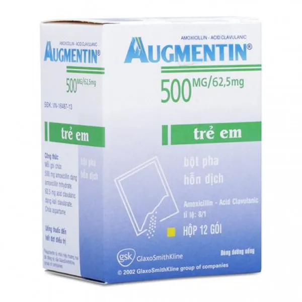 Augmentin 50062,5Mg _ Pháp (Hộp12 Gói) Date 112025