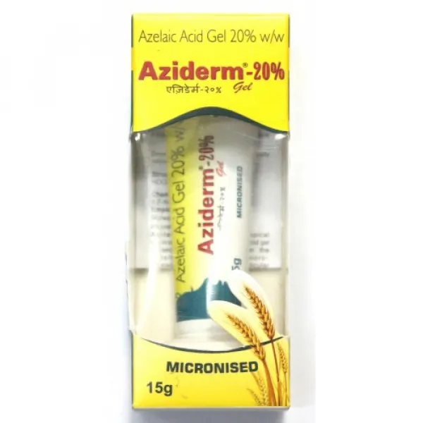 Aziderm-20% Azelaic Acid Gel (T15G)