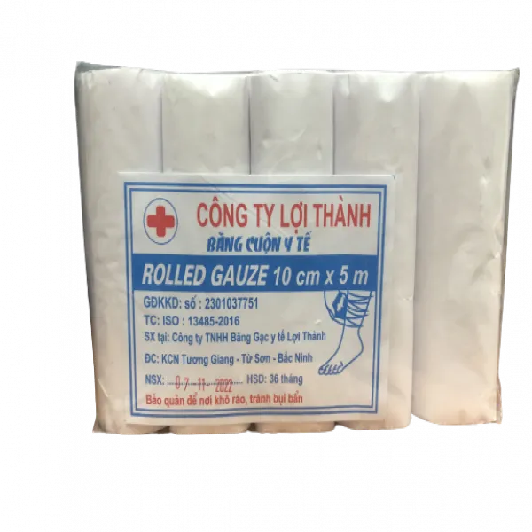 Băng Gạc Cuộn Y Tế 10Cm Lợi Thành (Gói/20Cuộn)