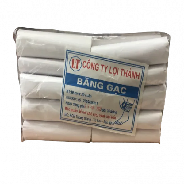 Băng Gạc Cuộn Y Tế 7Cm Lợi Thành (Gói/20Cuộn) Bé