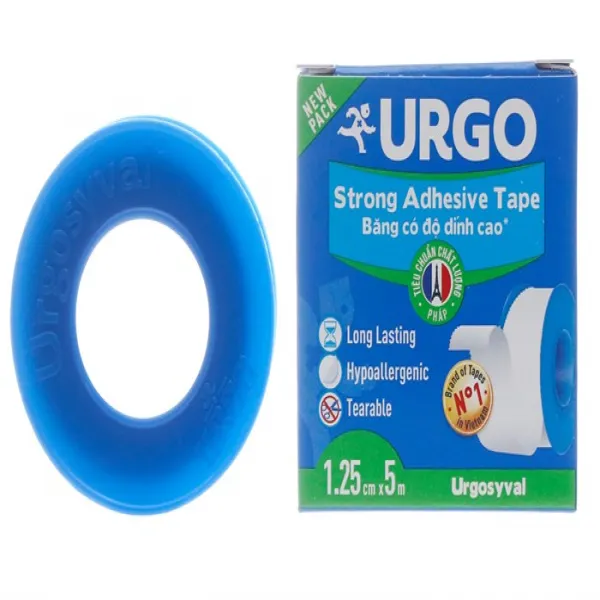 Băng Keo Lụa Urgo Strong Adhesive Tape 1.25Cmx5M (Cuộn)