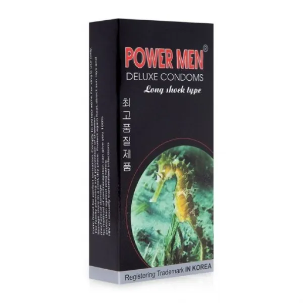 Bao Cao Su Power Men Long Shock Type (H/12C) Đen