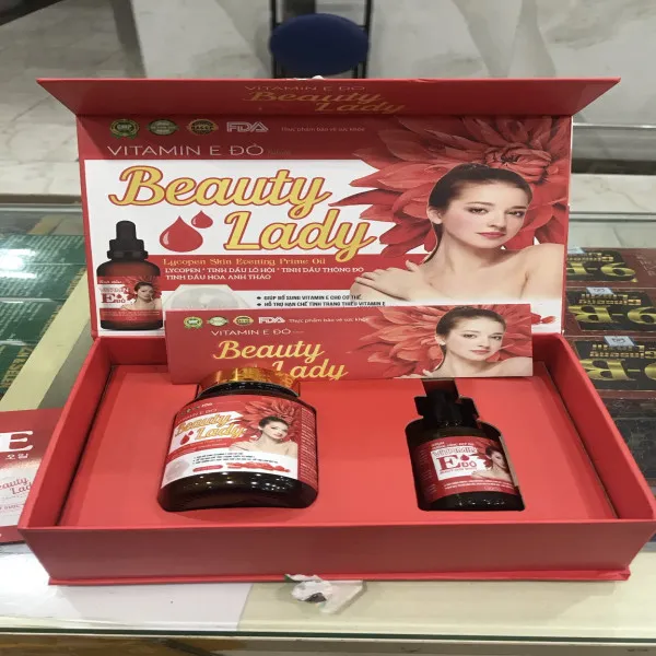 Beauty Lady + Serum _Gỗ (H1 Lọ X 30V + 1 Lọ Serum)