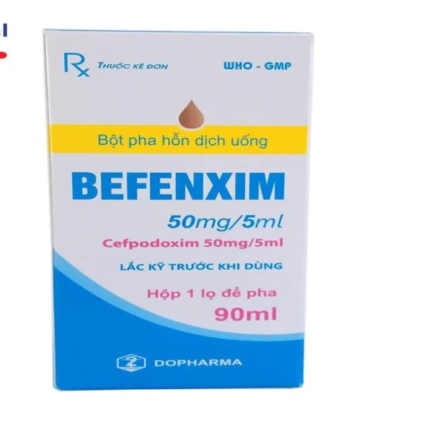 Befenxim 50Mg5Ml (Cefpodoxim) Siro _Tw2 (Lọ90Ml)