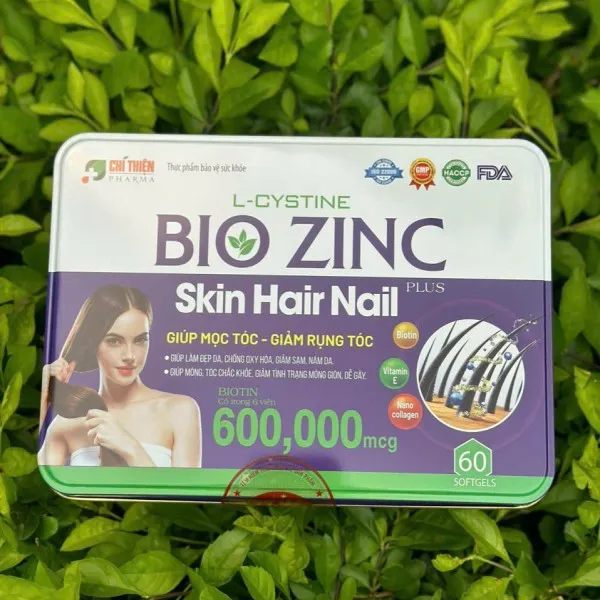 Bio Zinc Skin Hair Nail Viên Uống Mọc Tóc _Hộp Sắt, Chí Thiện (H60V)