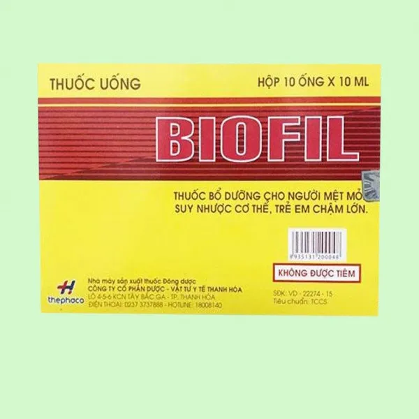 Biofil Ống Uống _ Thanh Hóa (H10 Ống10Ml)