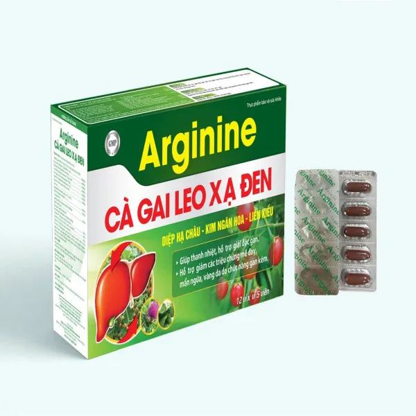 Bổ Gan Arginin Cà Gai Leo Xạ Đen Zena _ Vàng, (H60V) K78H