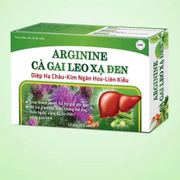 Bổ Gan Arginin Cà Gai Leo Xạ Đen Zena _ Xanh (H60V)