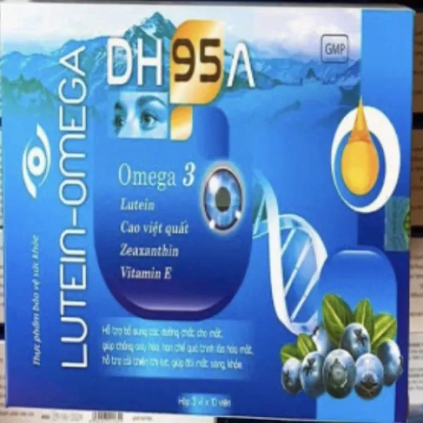 bổ mắt Lutein Omega Dh95A Việt Quất (H3 Vỉ X 10 Viên)