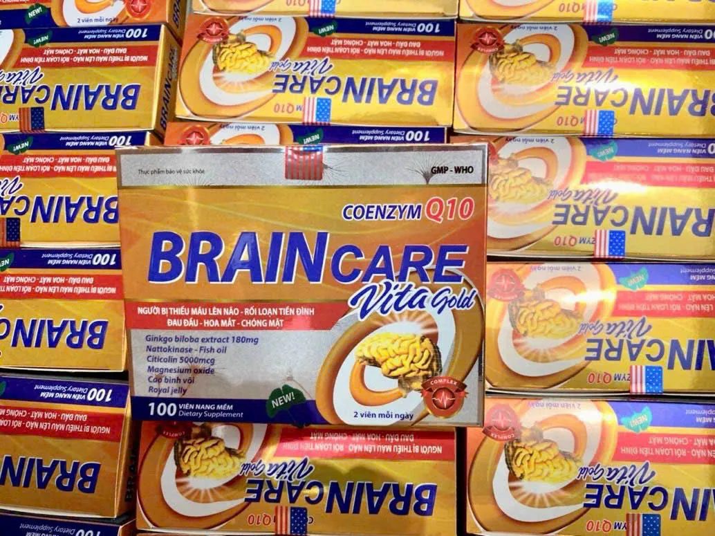 bổ não Brain care vita gold (H10vỉ 10viên)