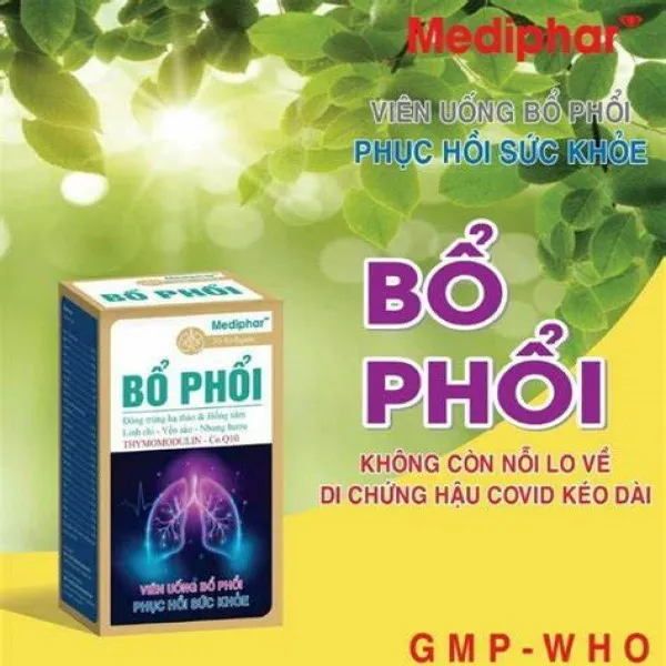 Bổ Phổi Thymomodulin Xanh Dương _Mediphar Us (Lọ30V) K100-D1.27