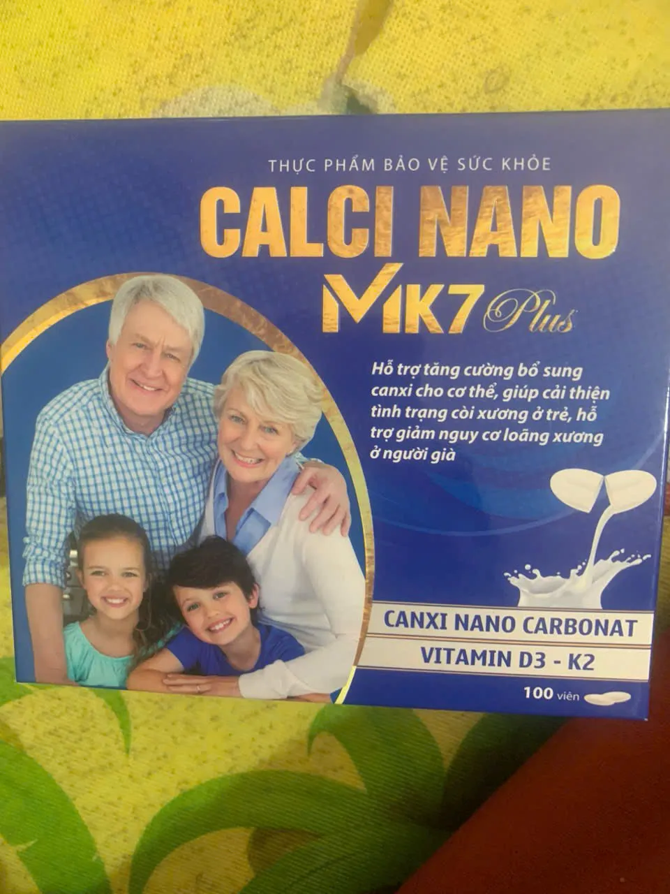 calci nano MK7 plus hộp 100 viên, hàng điểm