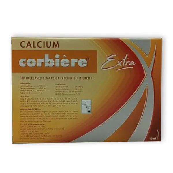 Calcium 10Ml Corbiere Extra _Sanofi (H/30 Ống/10Ml) Date 2/26