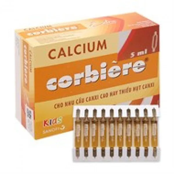 Calcium Corbiere 5Ml _Sanofi (H/30Ống/5Ml) Date 10/25