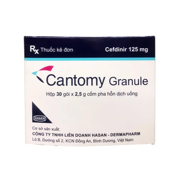 Cantomy (Cefdinir 125Mg) Gói _Hasan (Hộp30 Gói X 2,5G)