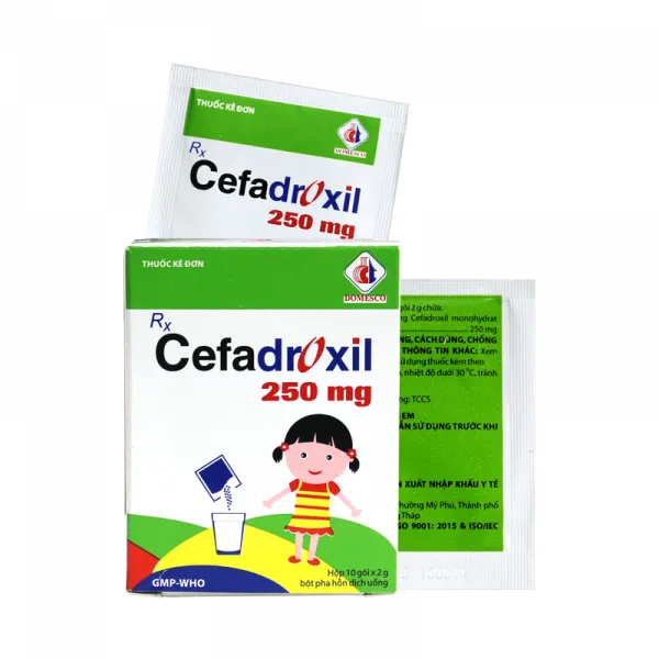 Cefadroxil 250Mg _Domesco (H10Gói2Gr) Gói