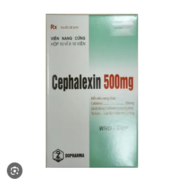 Cefalexin 500Mg Tw2 (H100V)- Mẫu Mới