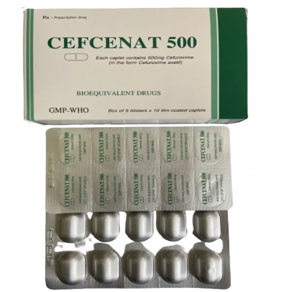 Cefcenat Cefuroxim 500Mg Caplets Tipharco (H20V)