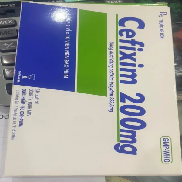 Cefixim 200Mg Xanh Z150 (H2Vỉ X 10V) Nén, Vỉ Nhôm K150H