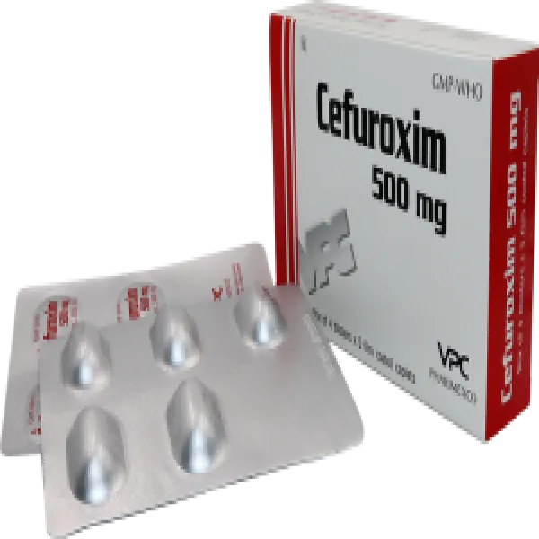 Cefuroxim 500Mg Pharimexco _Cửu Long (H2 Vỉ X 5V)