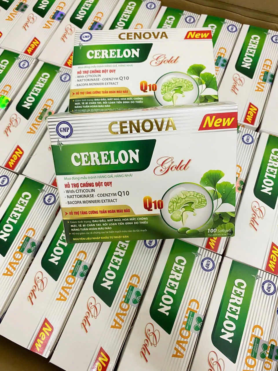 cenova cerelon gold hỗ trợ chống đột quỵ- hộp 100 viên, hàng điểm