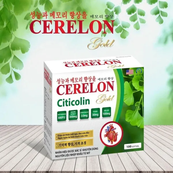 Cerelon Citicolin Chữ Hàn _Usp (H10 Vỉ X 10V) K90 hàng điểm