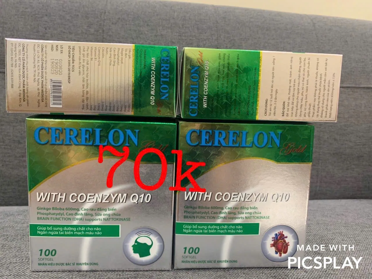 cerelon xanh hộp 100 viên- hàng điểm