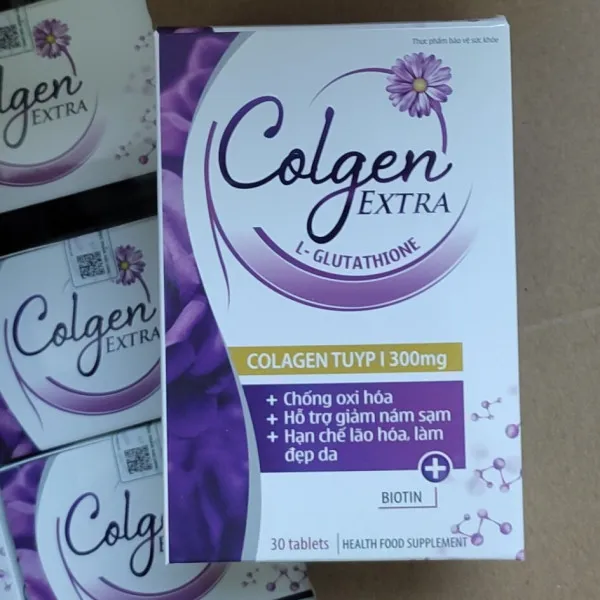 Colgen Extra _ Tím, Halifa ( Lọ 30 Viên)