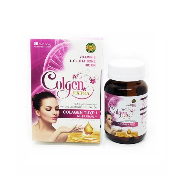 Colgen Extra Hồng Collagen _Halifa (Lọ30V) D9.26