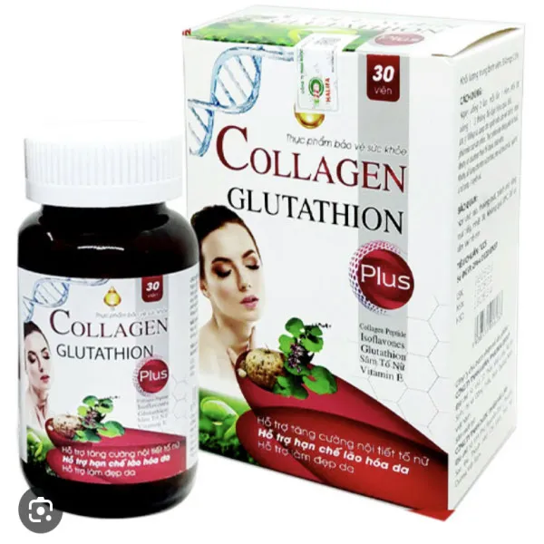 Collagen Glutathion Hồng Xoắn Ốc -Halifa (Lọ/30V)